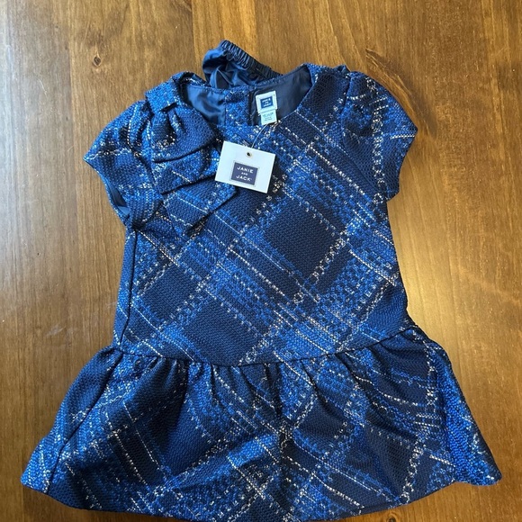 Janie and Jack Other - Janie and Jack Navy Plaid Baby Dress 12-18M NWT Holiday Party Outfit